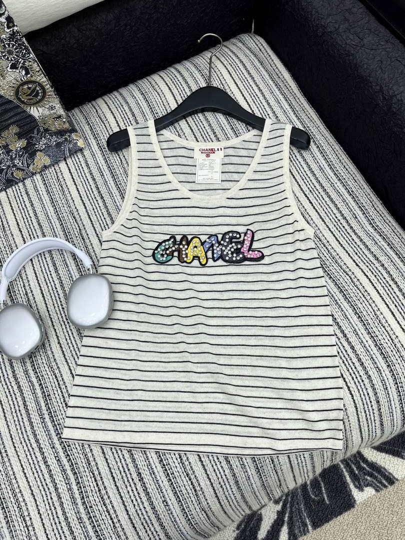 Chanel Women Fashion Knitted T-shirt Vest C81107