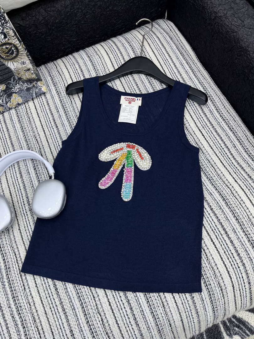 Chanel Women Fashion Knitted T-shirt Vest C81108