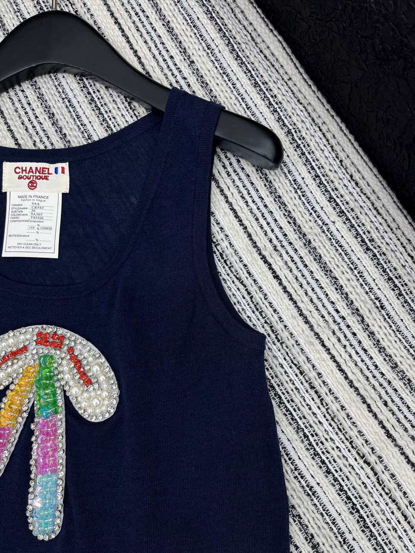 Chanel Women Fashion Knitted T-shirt Vest C81108
