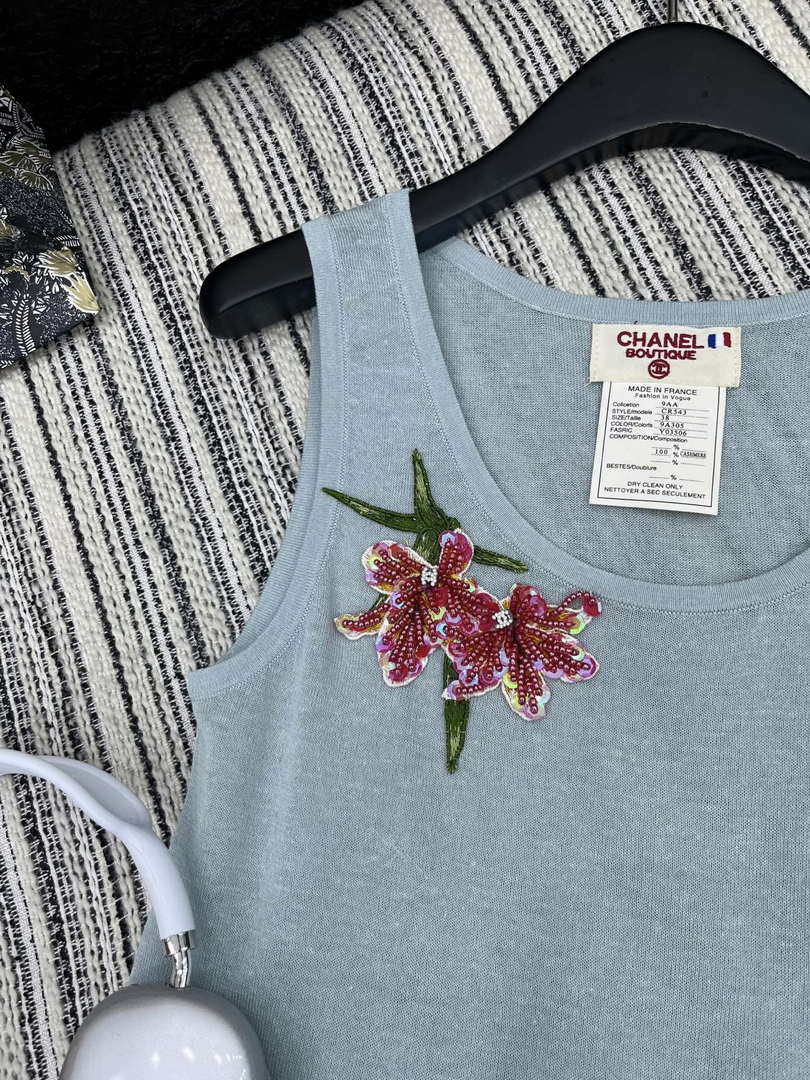 Chanel Women Fashion Knitted T-shirt Vest C81109