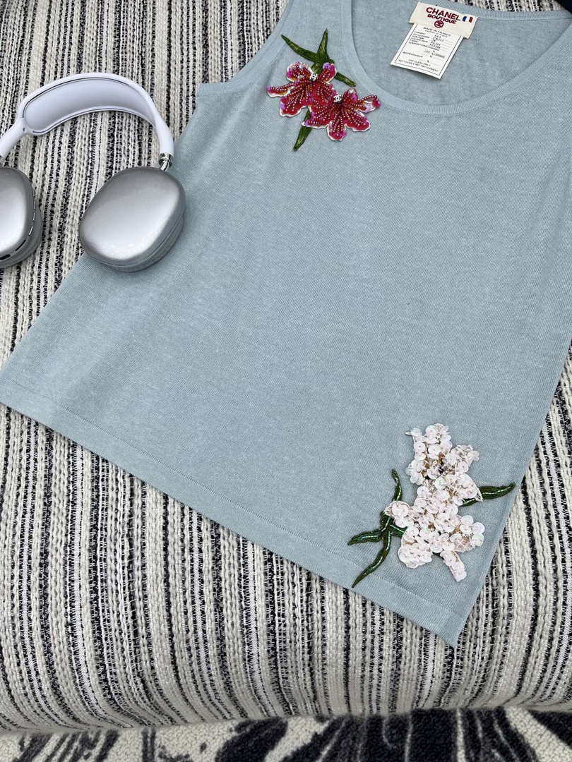 Chanel Women Fashion Knitted T-shirt Vest C81109