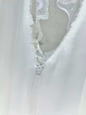 Chanel Women Fashion Lace Suit Halter Neck Irregular Backless Design Vest C81113 - S / white - View 9