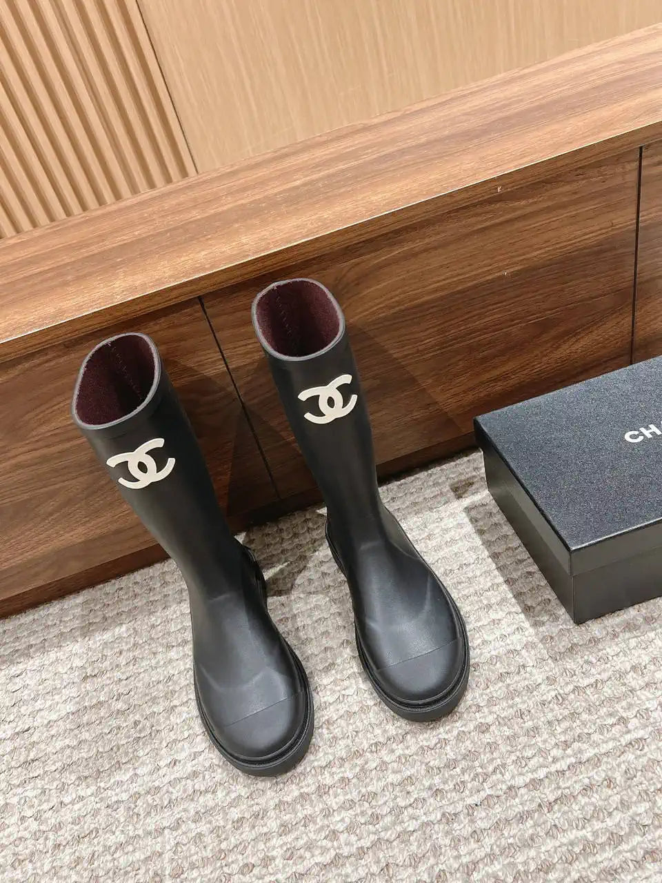 Chanel Women popular Rain boots TPU C92430