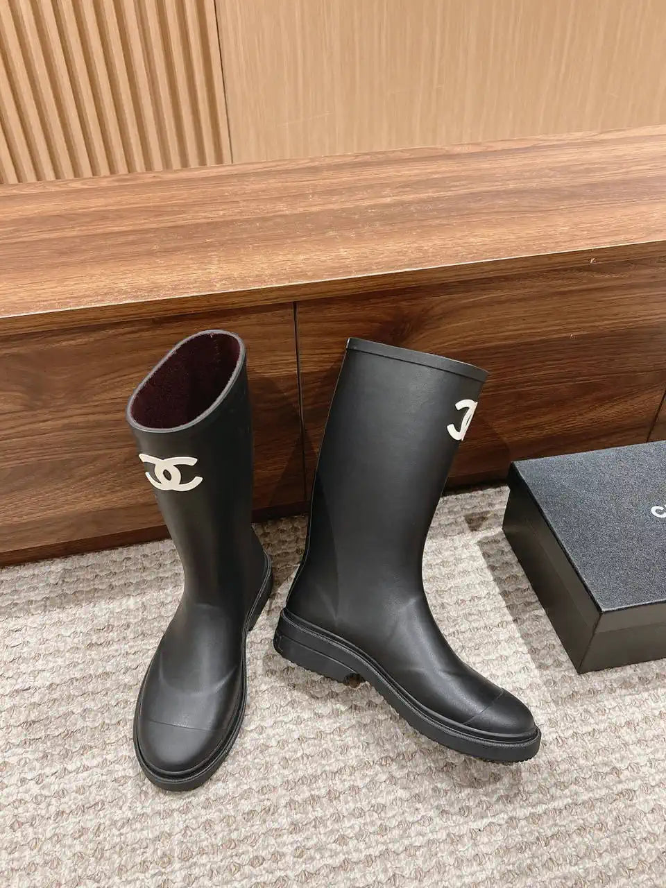 Chanel Women popular Rain boots TPU C92430