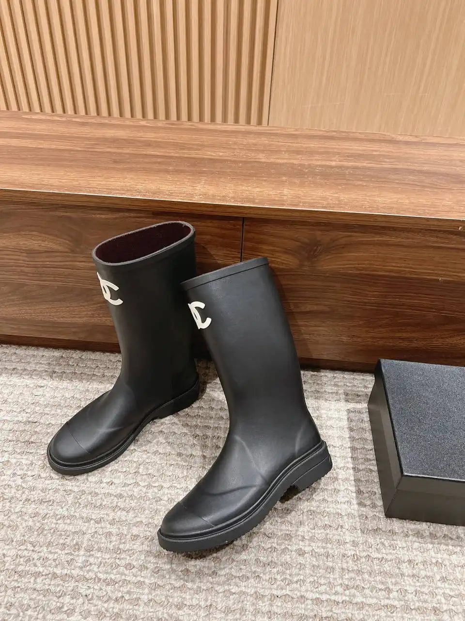 Chanel Women popular Rain boots TPU C92430