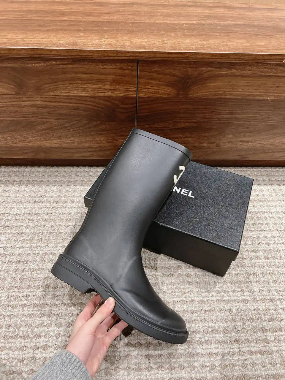 Chanel Women popular Rain boots TPU C92430