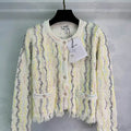 Chanel Women Rainbow woven texture jacket C62319