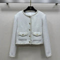 Chanel Women single-breasted round-neck jacket C62318