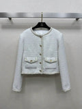 Chanel Women single-breasted round-neck jacket C62318
