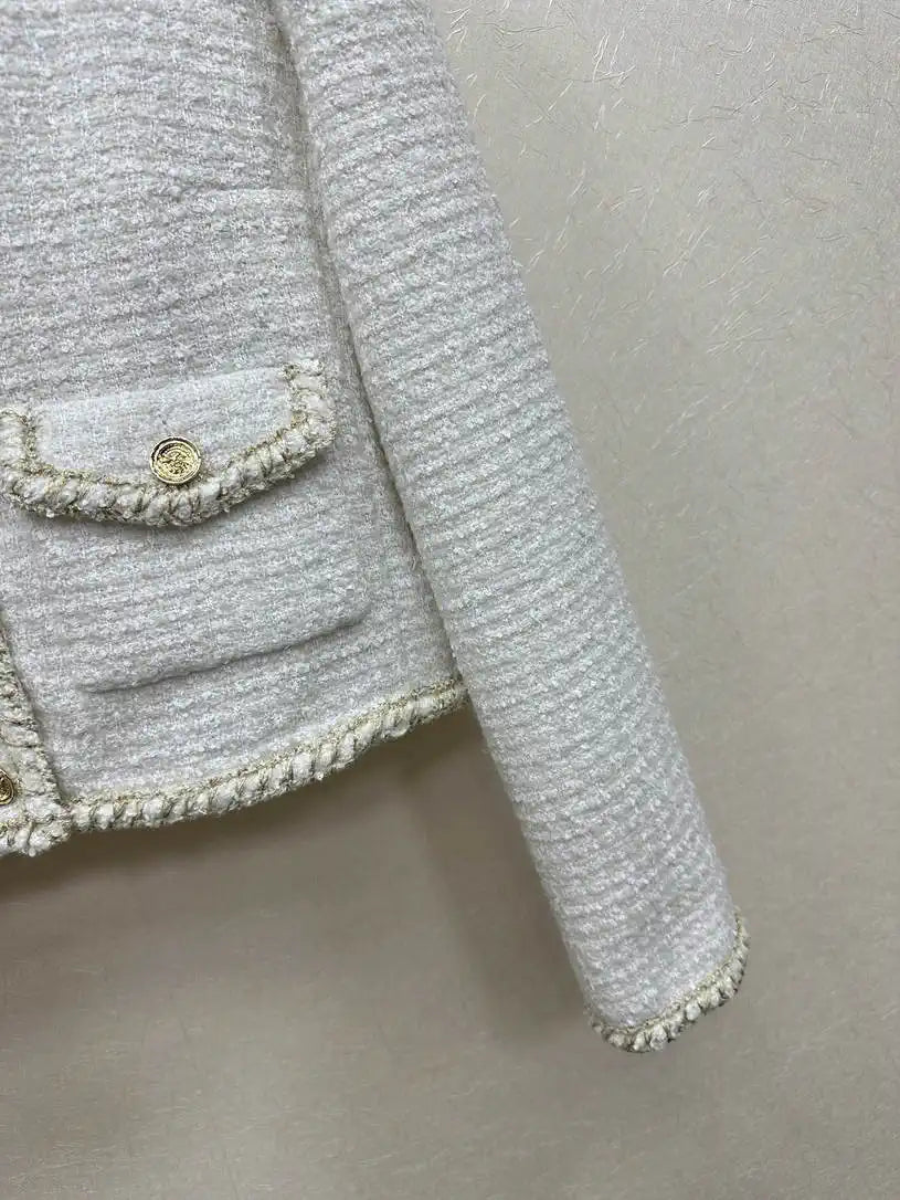 Chanel Women single-breasted round-neck jacket C62318