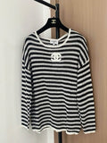 Chanel Women Two-color striped long sleeves Sweater CC69213
