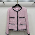 Chanel Women Wool tweed single-breasted jacket C62322