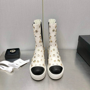 Chanel Women's Boot Shoes G38777 - 35 - View 1