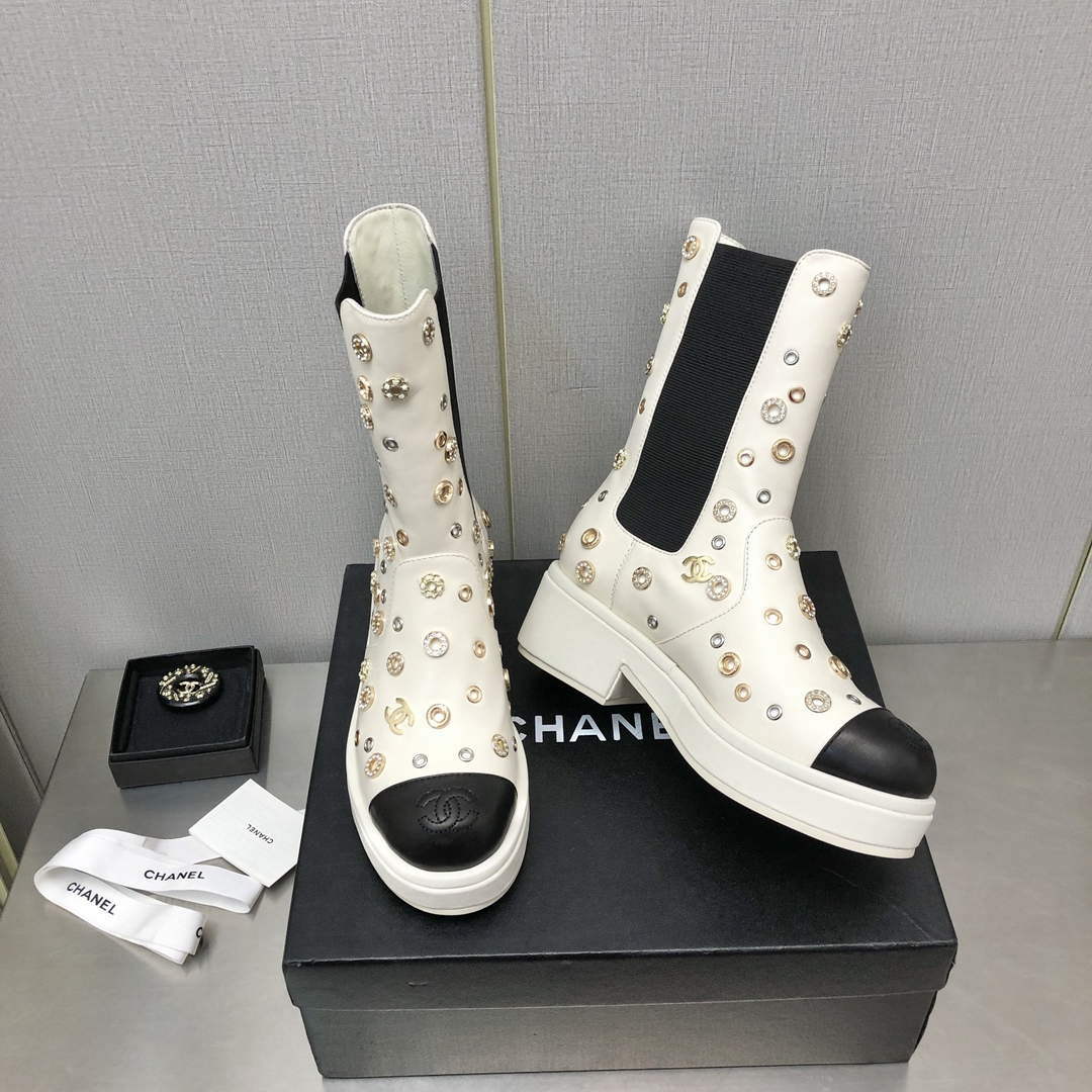 Chanel Women's Boot Shoes G38777 - 35 - View 3