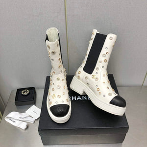 Chanel Women's Boot Shoes G38777 - 35 - View 3