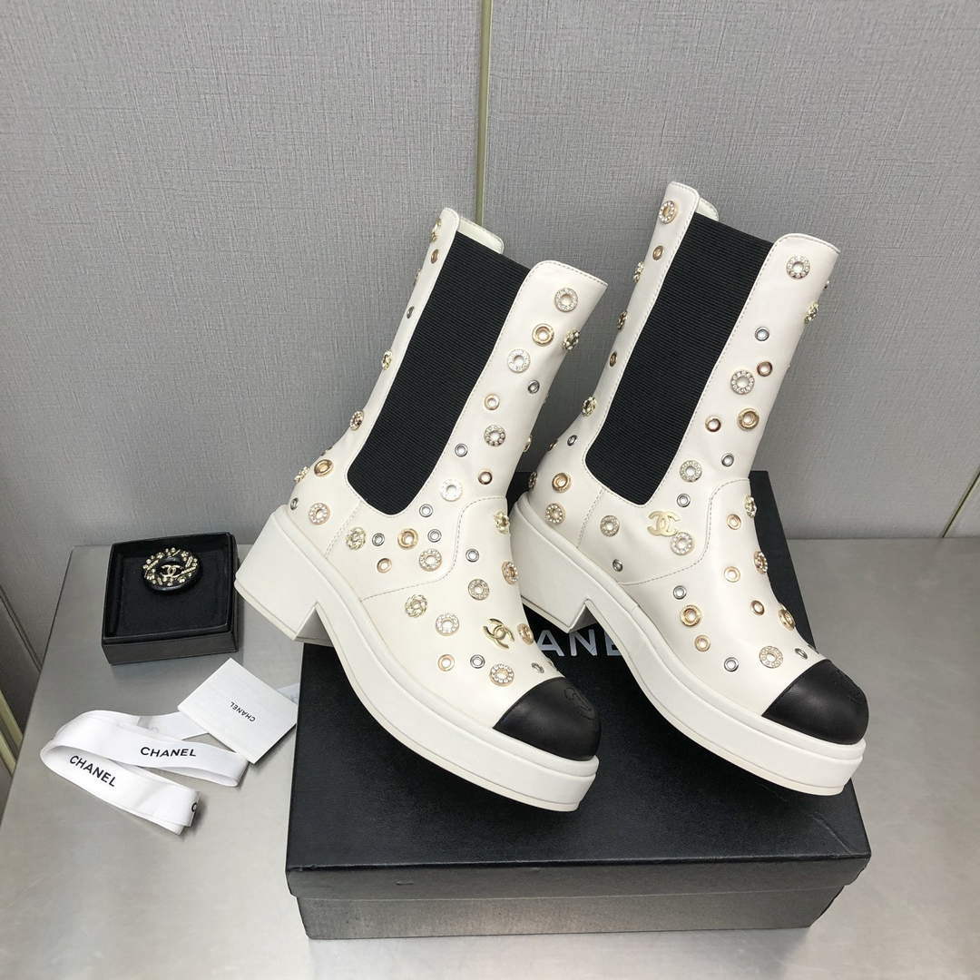 Chanel Women's Boot Shoes G38777 - 35 - View 4