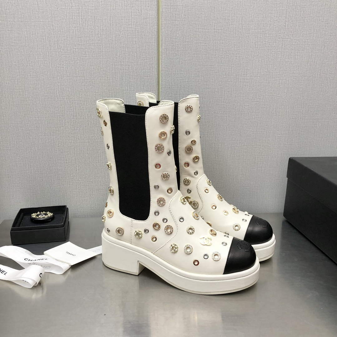 Chanel Women's Boot Shoes G38777 - 35 - View 8
