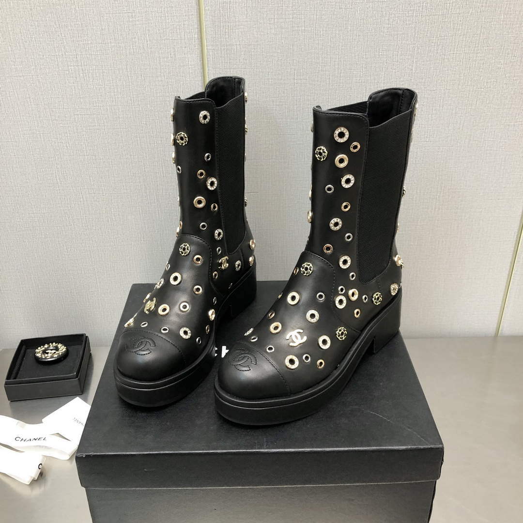 Chanel Women's Boot Shoes G38778 - 35 - View 5