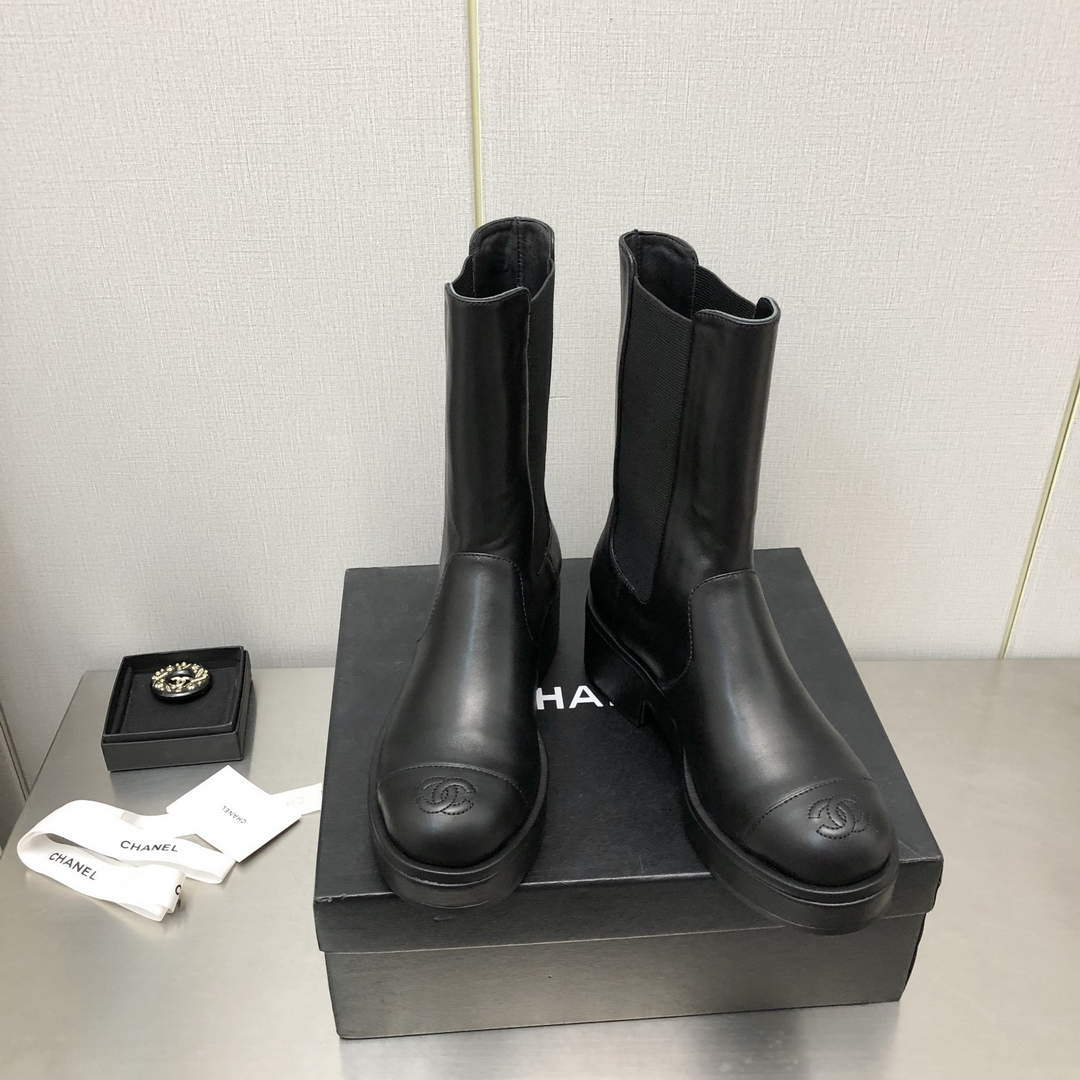 Chanel Women's Boot Shoes G38781 - 35 - View 1