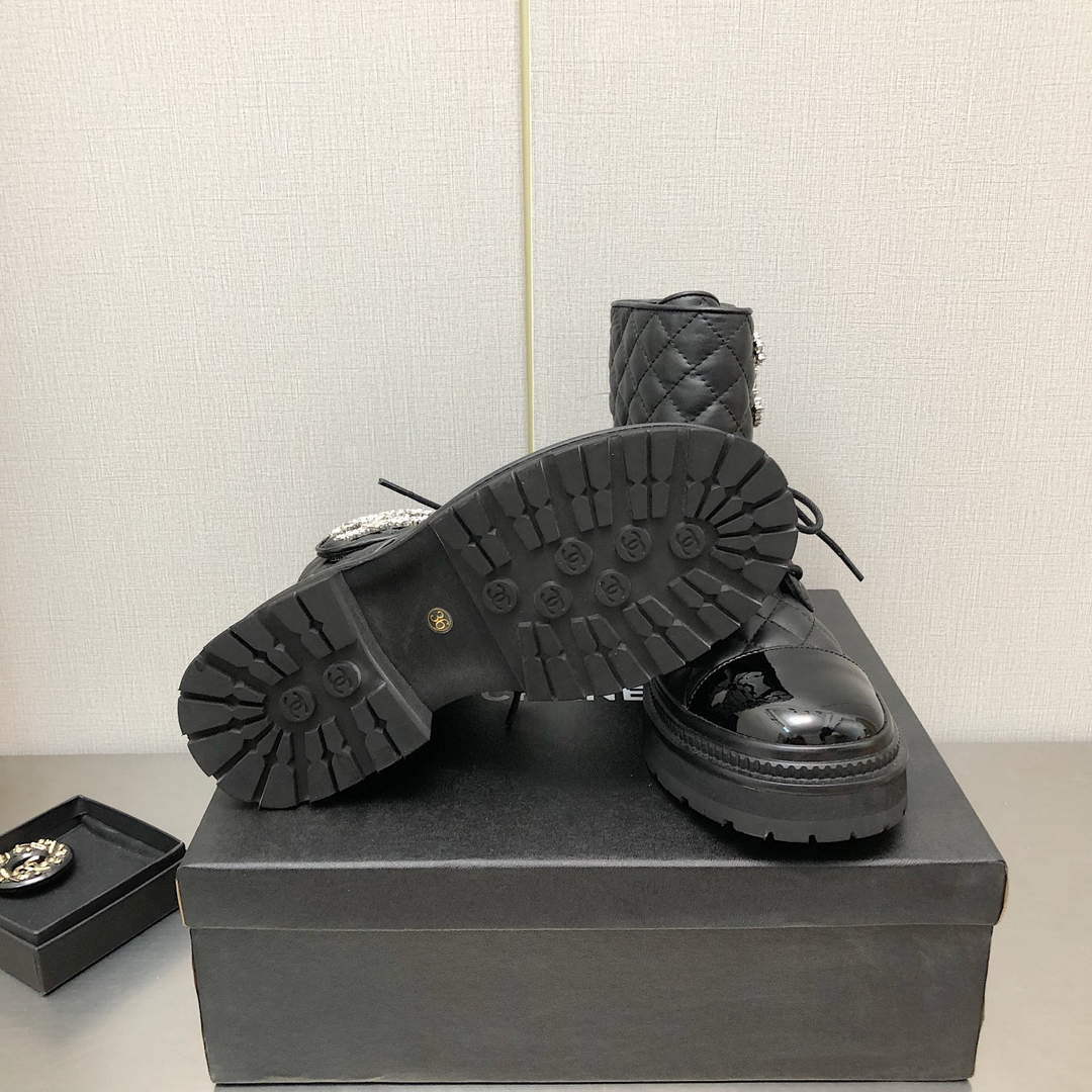Chanel Women's Boot Shoes G38792 - 35 - View 7