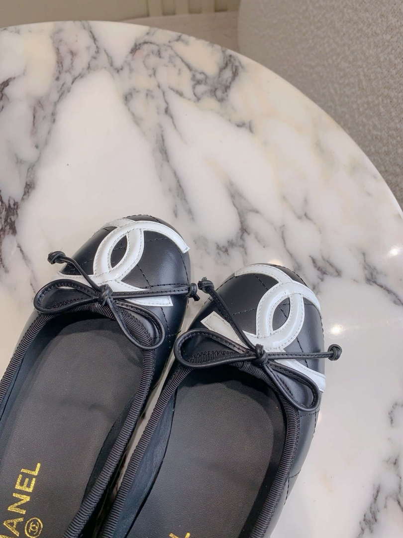 Chanel Women's Classic second-hand Kang Peng shoes flat shoes C93451
