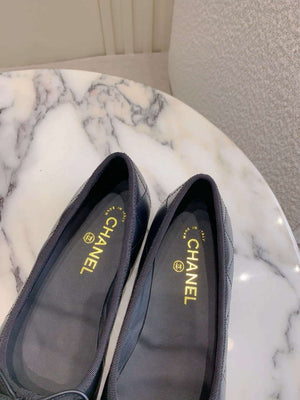 Chanel Women's Classic second-hand Kang Peng shoes flat shoes C93451 - Euro 35=US 4 - View 6