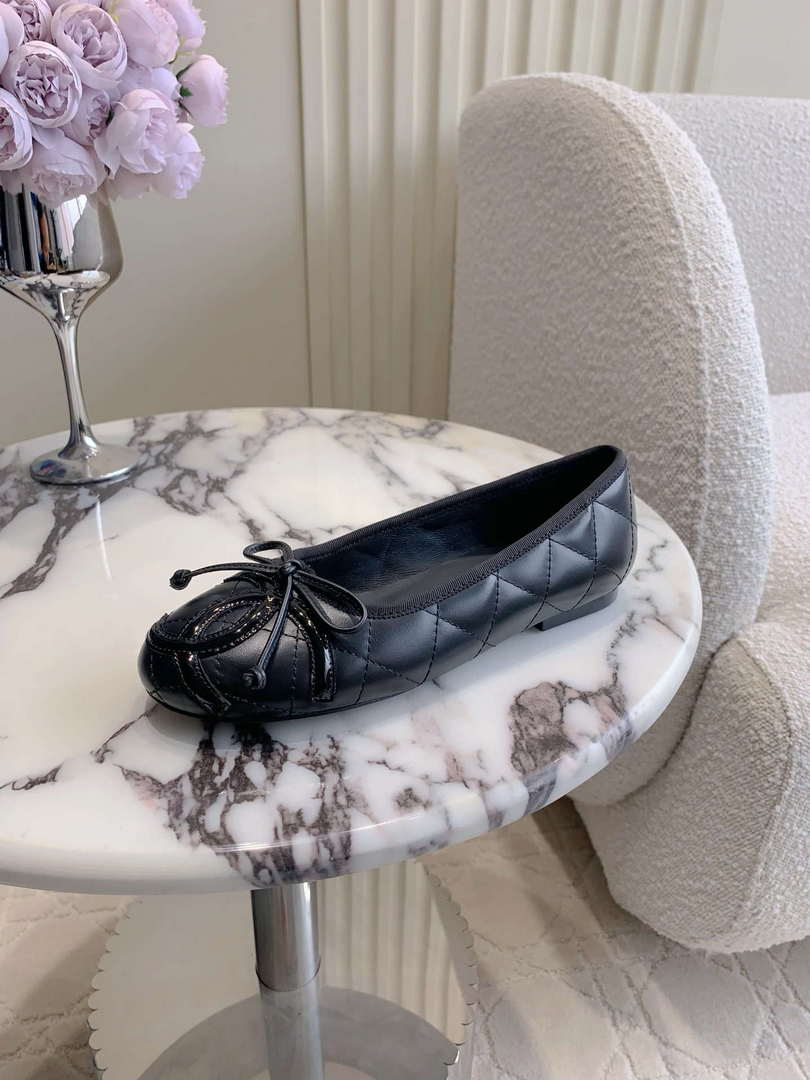 Chanel Women's Classic second-hand Kang Peng shoes flat shoes C93452
