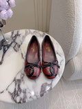 Chanel Women's Classic second-hand Kang Peng shoes flat shoes C93453