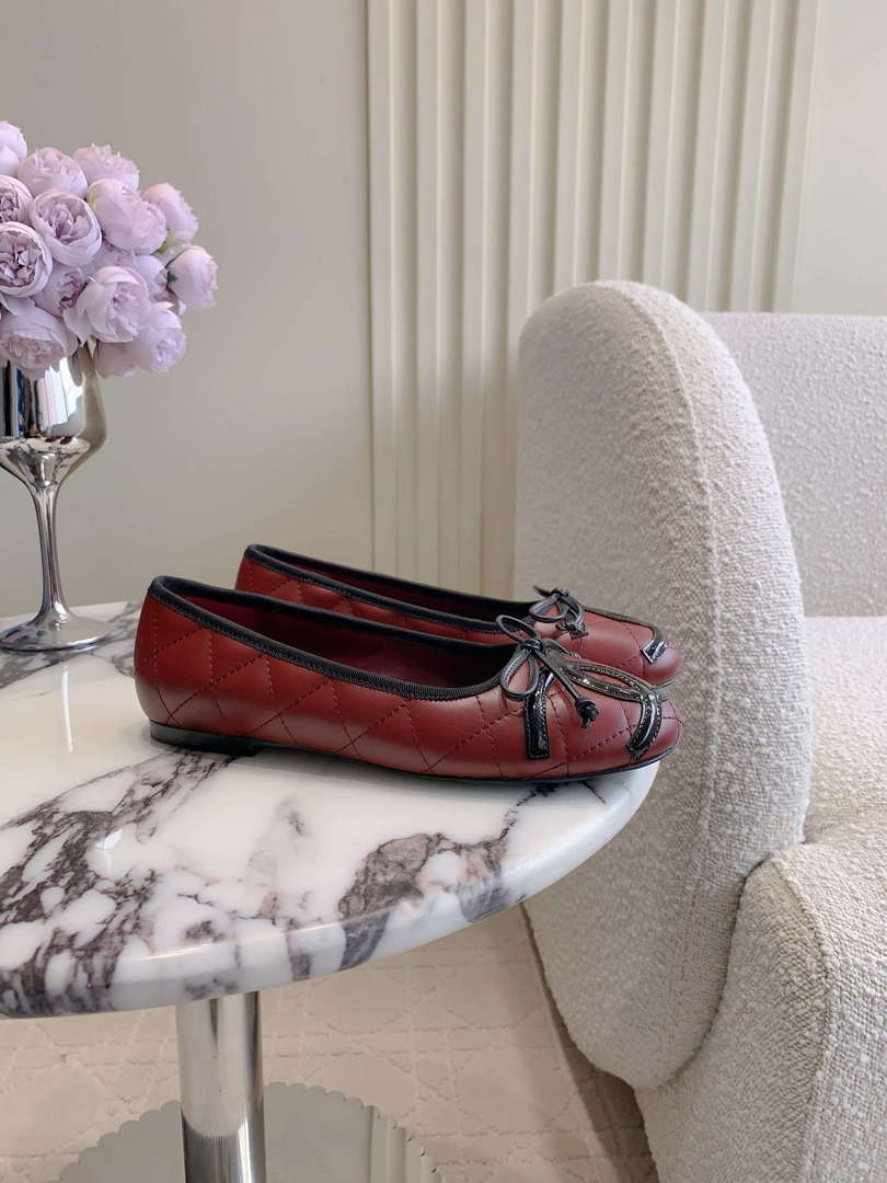 Chanel Women's Classic second-hand Kang Peng shoes flat shoes C93453