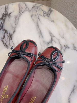 Chanel Women's Classic second-hand Kang Peng shoes flat shoes C93453 - Euro 35=US 4 - View 5