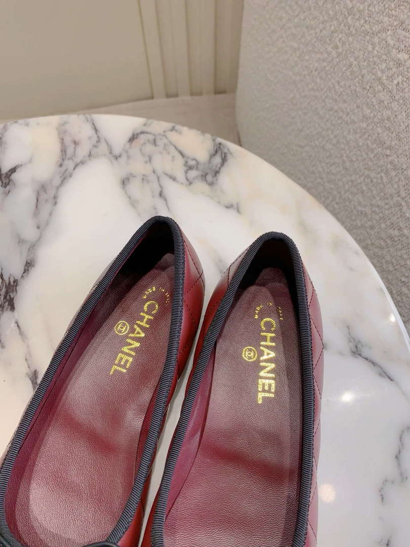 Chanel Women's Classic second-hand Kang Peng shoes flat shoes C93453
