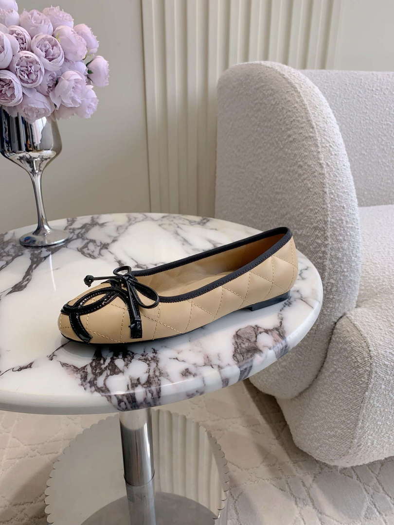 Chanel Women's Classic second-hand Kang Peng shoes flat shoes C93454