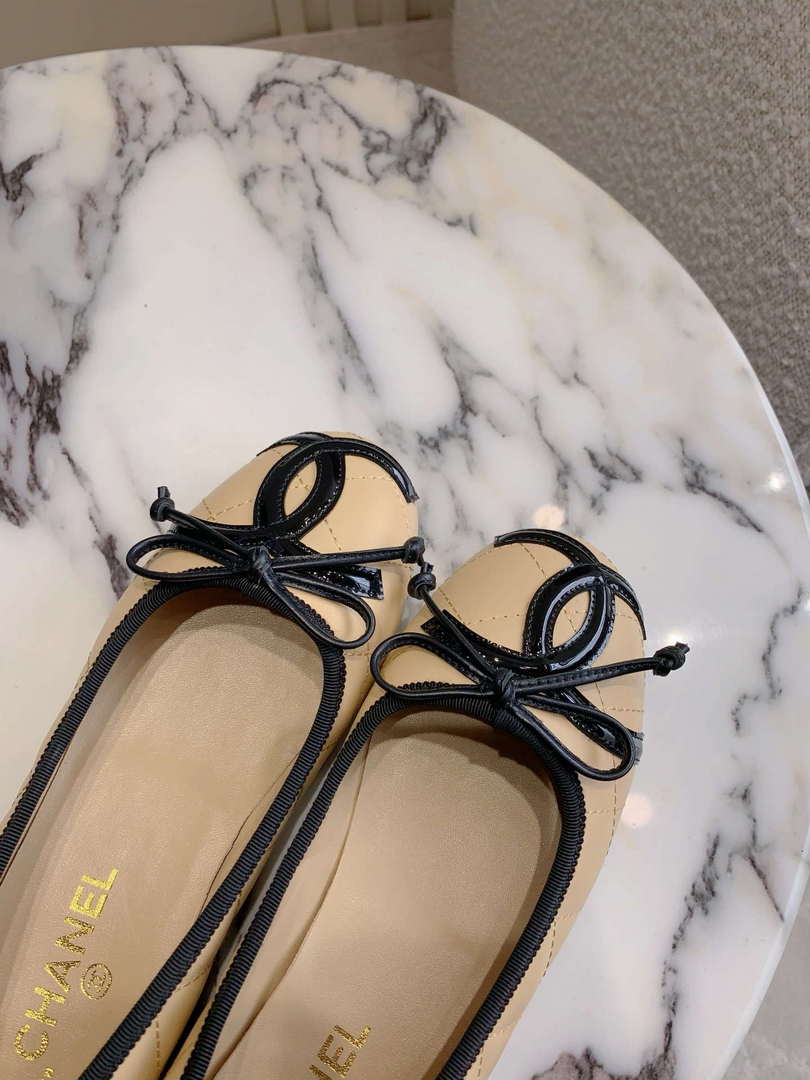 Chanel Women's Classic second-hand Kang Peng shoes flat shoes C93454