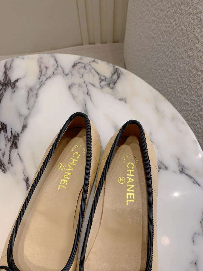 Chanel Women's Classic second-hand Kang Peng shoes flat shoes C93454