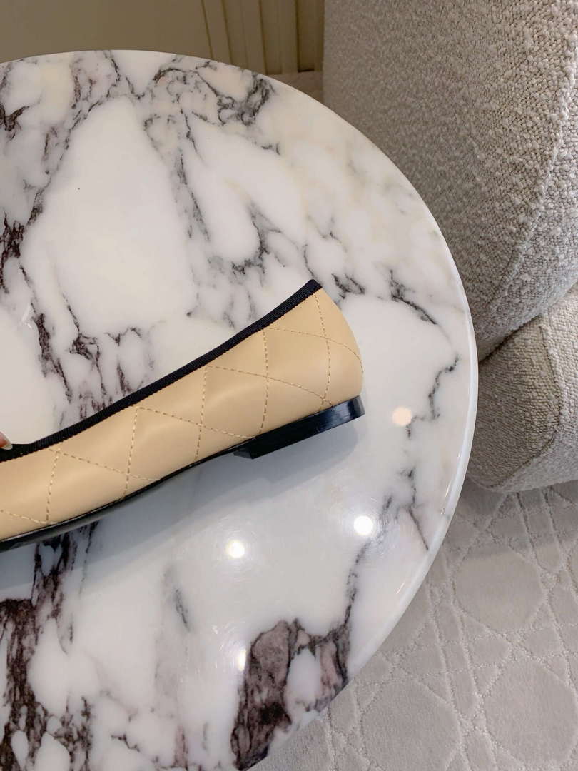 Chanel Women's Classic second-hand Kang Peng shoes flat shoes C93454