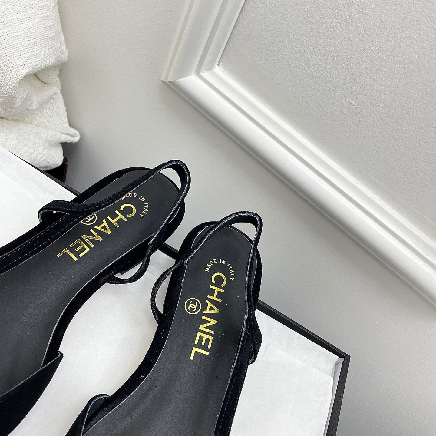 Chanel Women's Classic Slingback Ballet Flats Shoes C93317 - Euro 35=US 4 - View 3