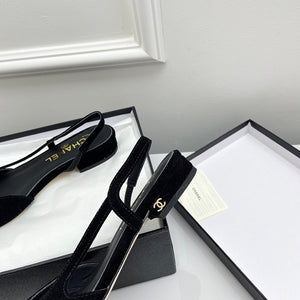 Chanel Women's Classic Slingback Ballet Flats Shoes C93317 - Euro 35=US 4 - View 6