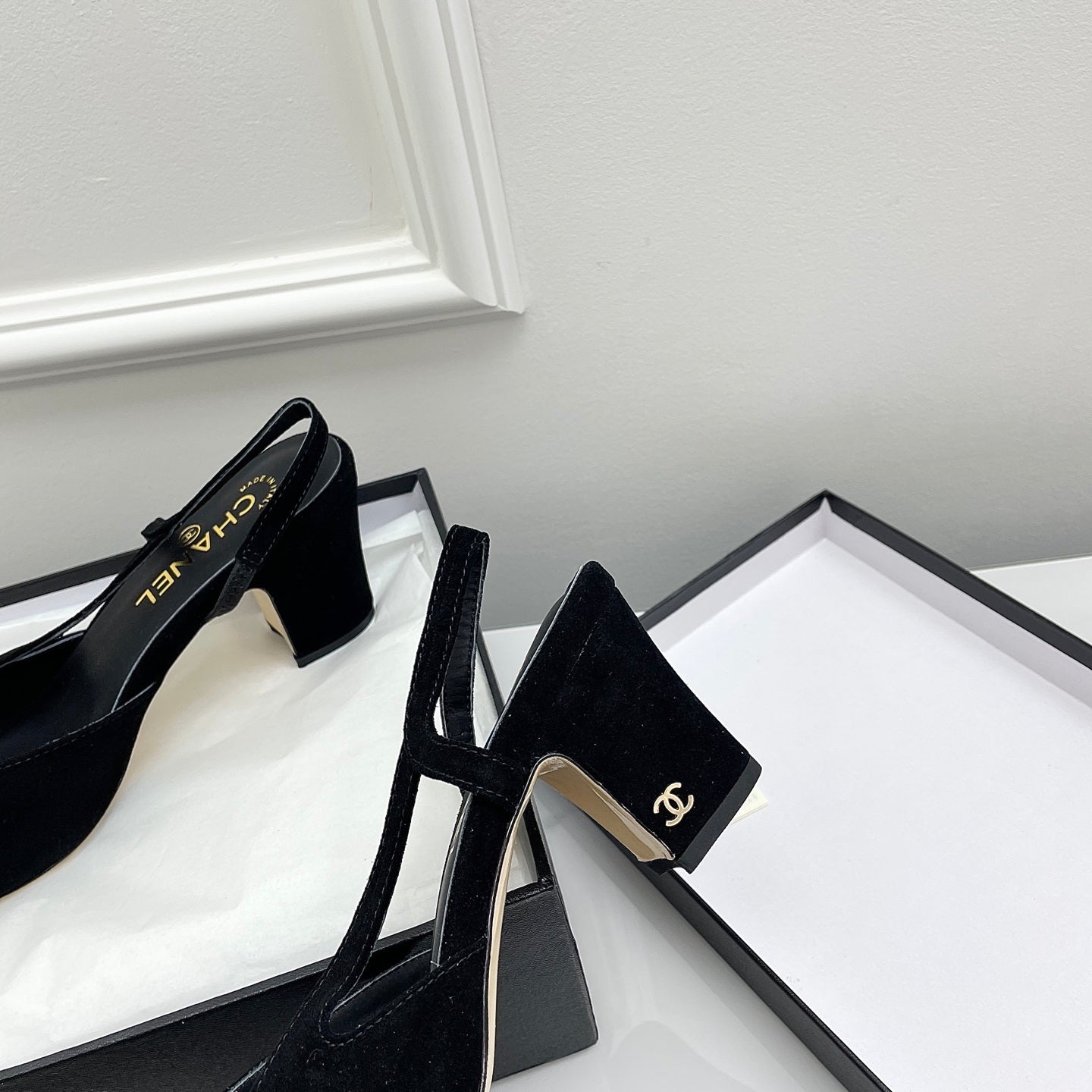 Chanel Women's Classic Slingback Ballet Shoes 6.5 cm C93311 - Euro 35=US 4 - View 6