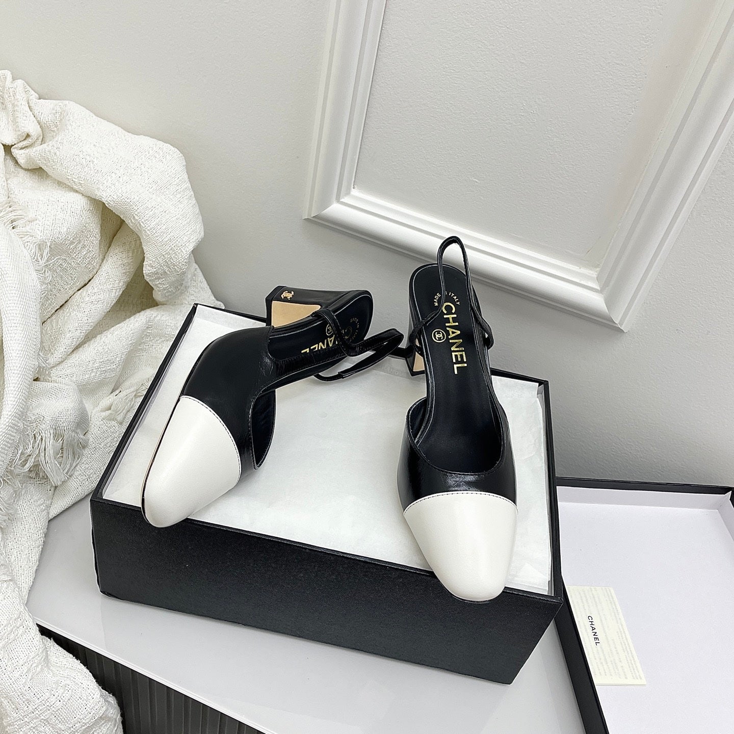 Chanel Women's Classic Slingback Ballet Shoes 6.5 cm C93313 - Euro 35=US 4 - View 1