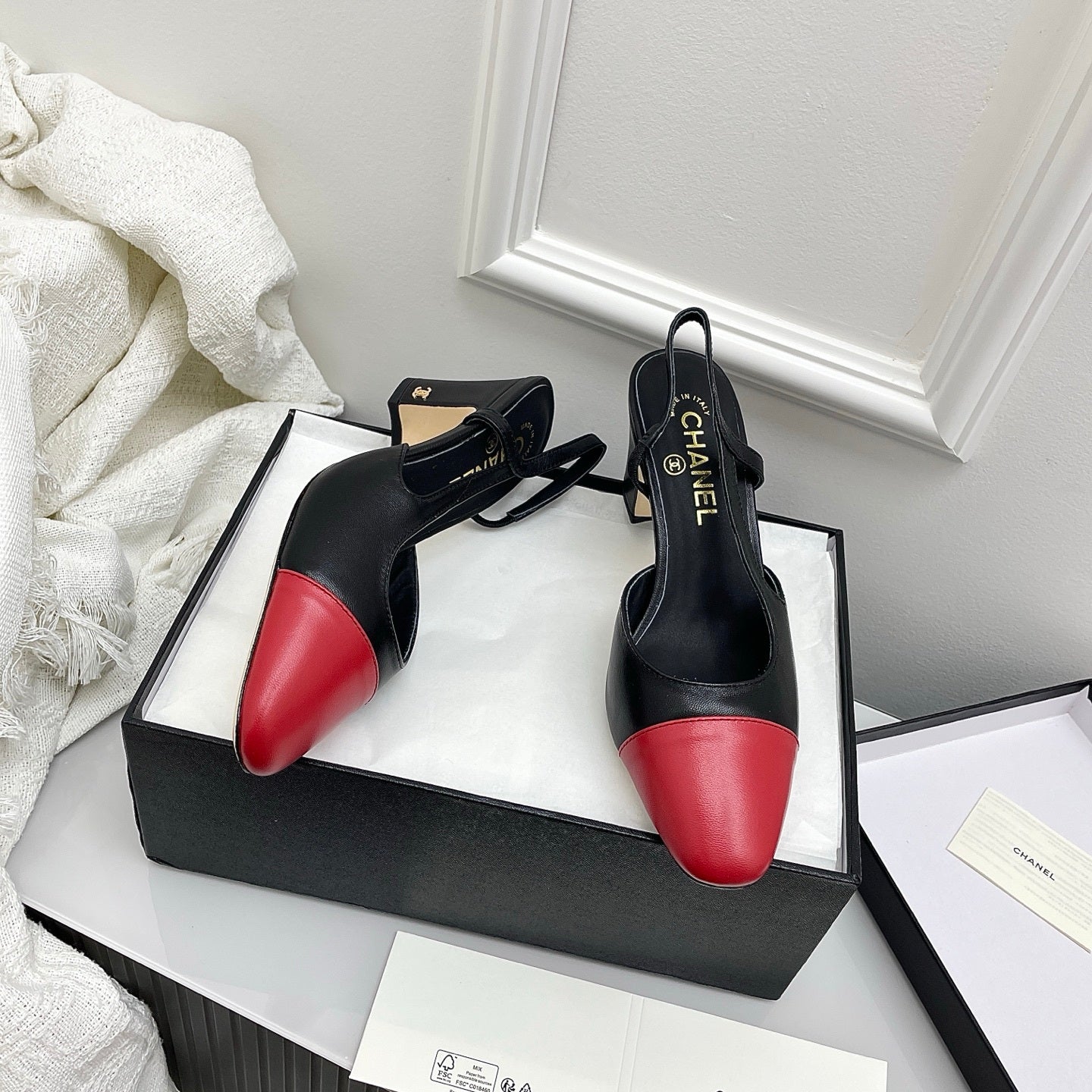Chanel Women's Classic Slingback Ballet Shoes 6.5 cm C93316 - Euro 35=US 4 - View 1