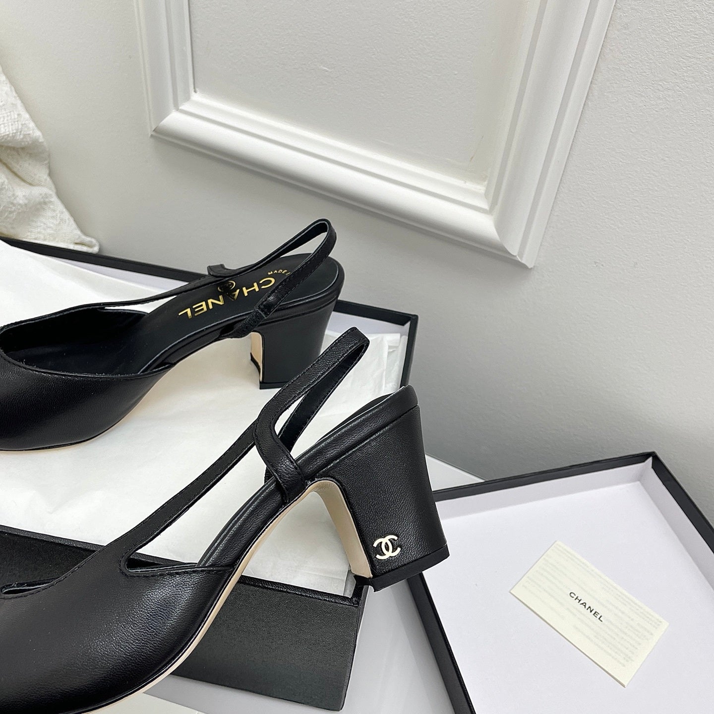 Chanel Women's Classic Slingback Ballet Shoes 6.5 cm C93316 - Euro 35=US 4 - View 6