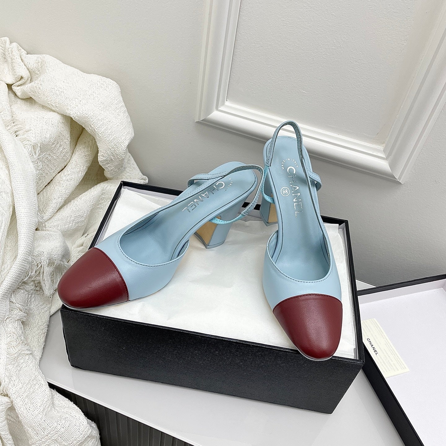 Chanel Women's Classic Slingback Ballet Shoes 9.5 cm C93306 - Euro 35=US 4 - View 3