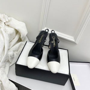 Chanel Women's Classic Slingback Ballet Shoes 9.5 cm C93307 - Euro 35=US 4 - View 1