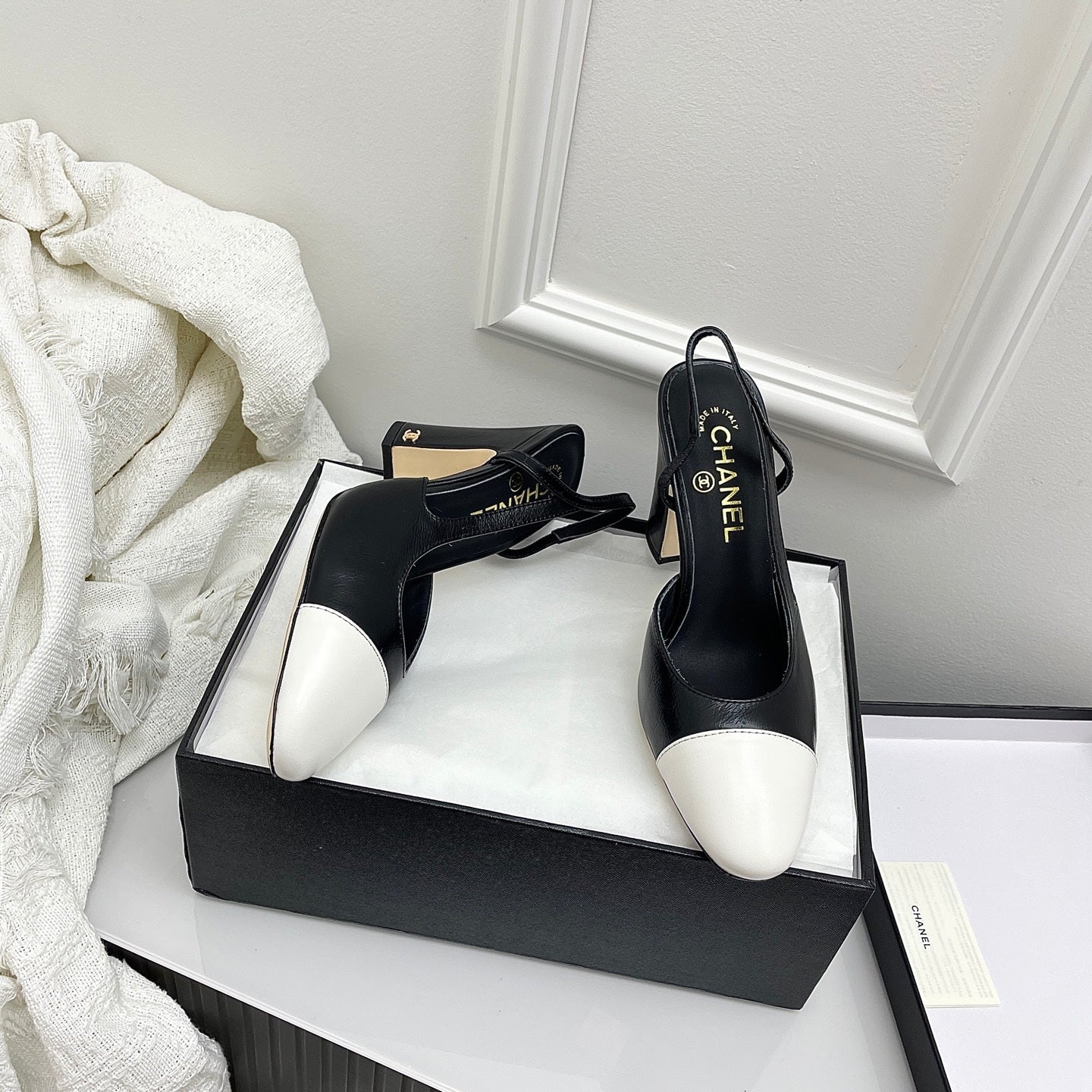 Chanel Women's Classic Slingback Ballet Shoes 9.5 cm C93307 - Euro 35=US 4 - View 4