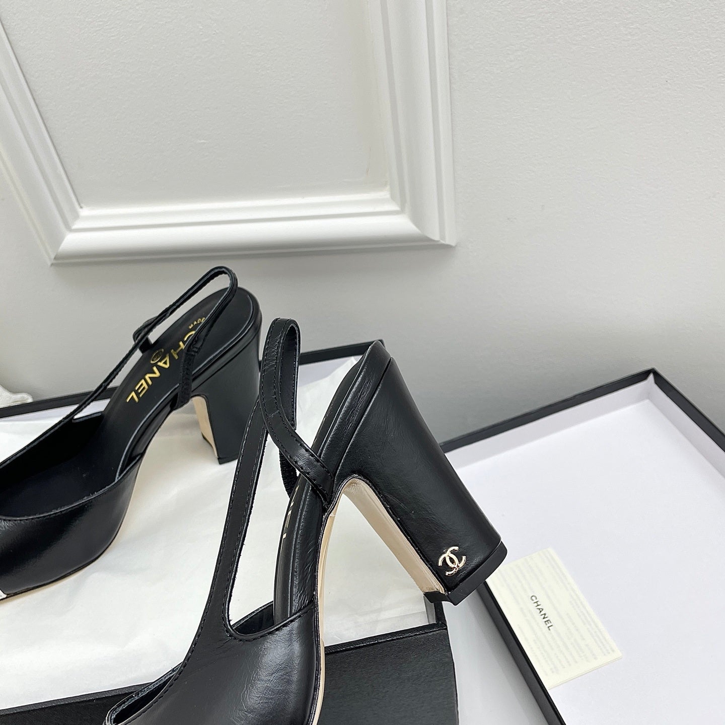 Chanel Women's Classic Slingback Ballet Shoes 9.5 cm C93307 - Euro 35=US 4 - View 6