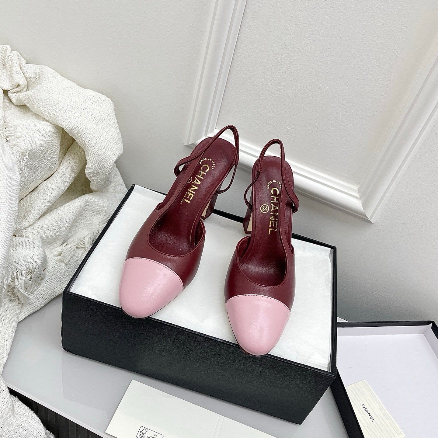 Chanel Women's Classic Slingback Ballet Shoes 9.5 cm C93308 - Euro 35=US 4 - View 1