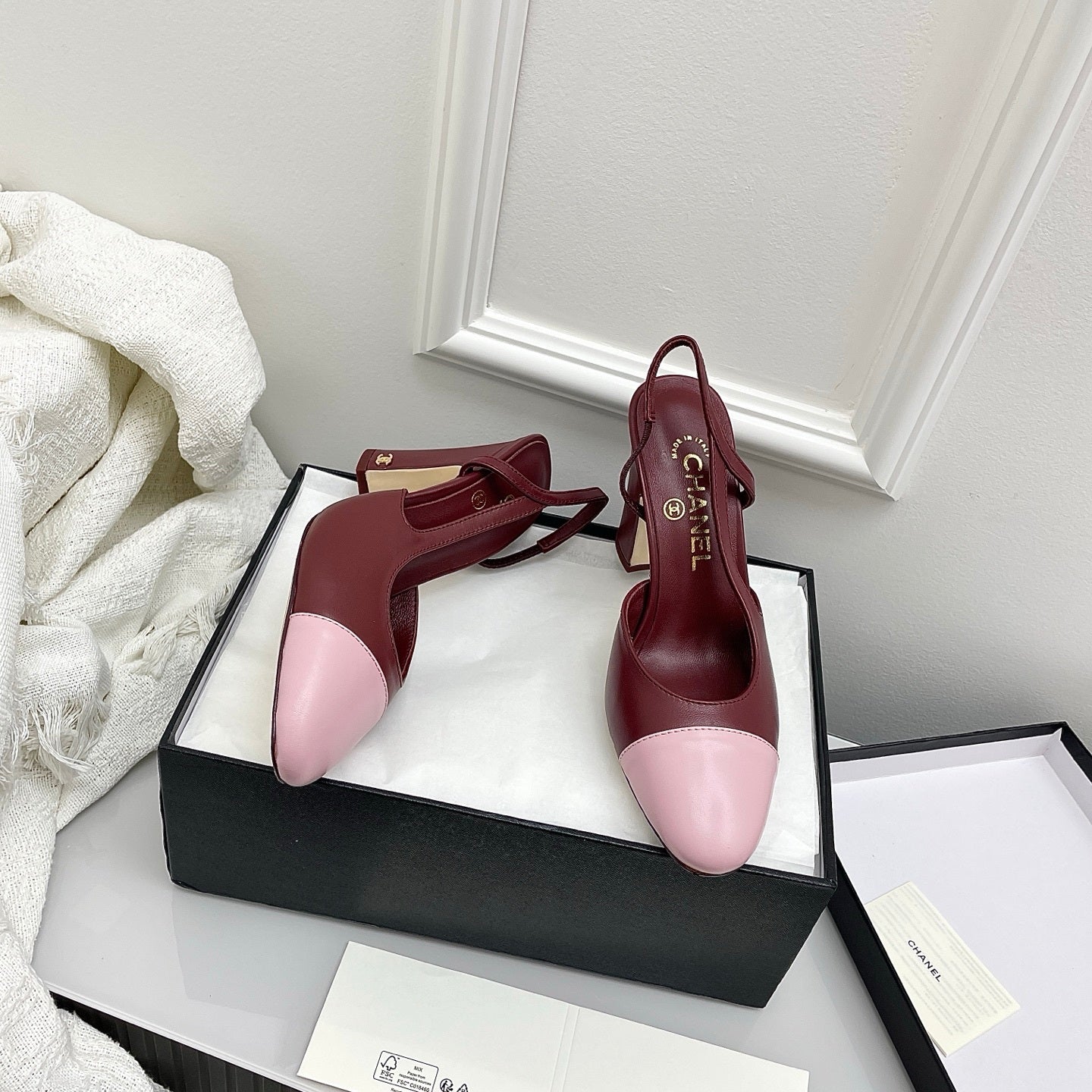 Chanel Women's Classic Slingback Ballet Shoes 9.5 cm C93308 - Euro 35=US 4 - View 4
