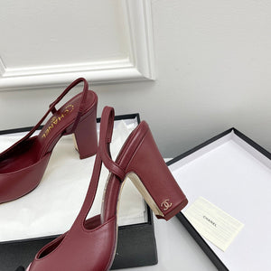 Chanel Women's Classic Slingback Ballet Shoes 9.5 cm C93308 - Euro 35=US 4 - View 6