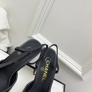 Chanel Women's Classic Slingback Ballet Shoes 9.5 cm C93310 - Euro 35=US 4 - View 2