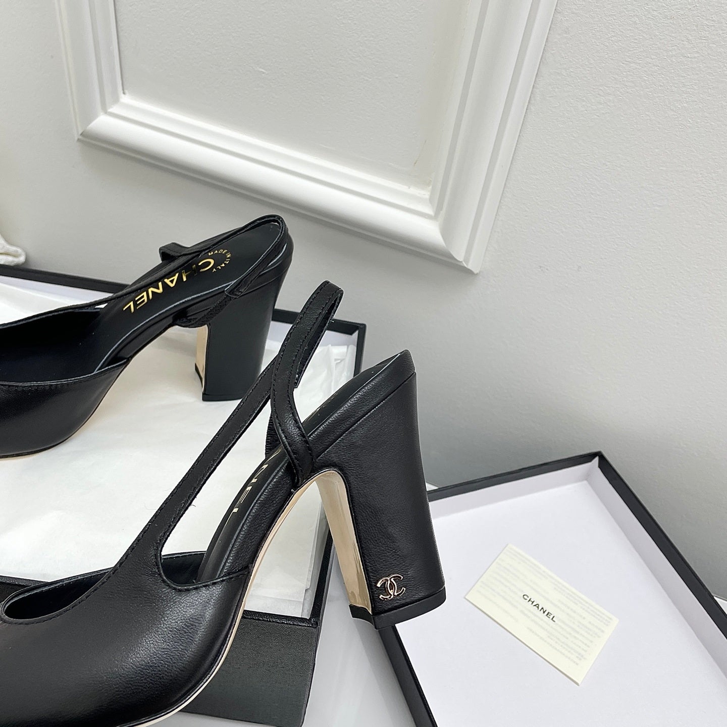 Chanel Women's Classic Slingback Ballet Shoes 9.5 cm C93310 - Euro 35=US 4 - View 6